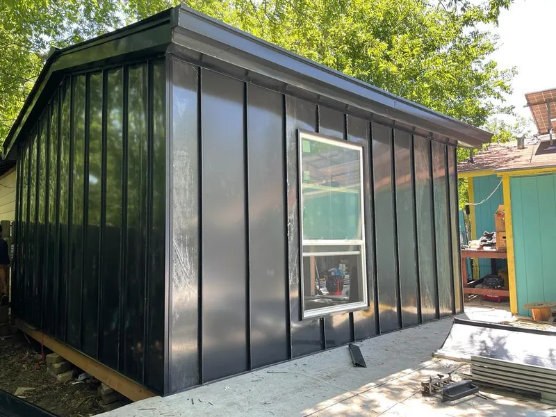 Black standing seam metal wall panels for Roof Inspection in Ruskin